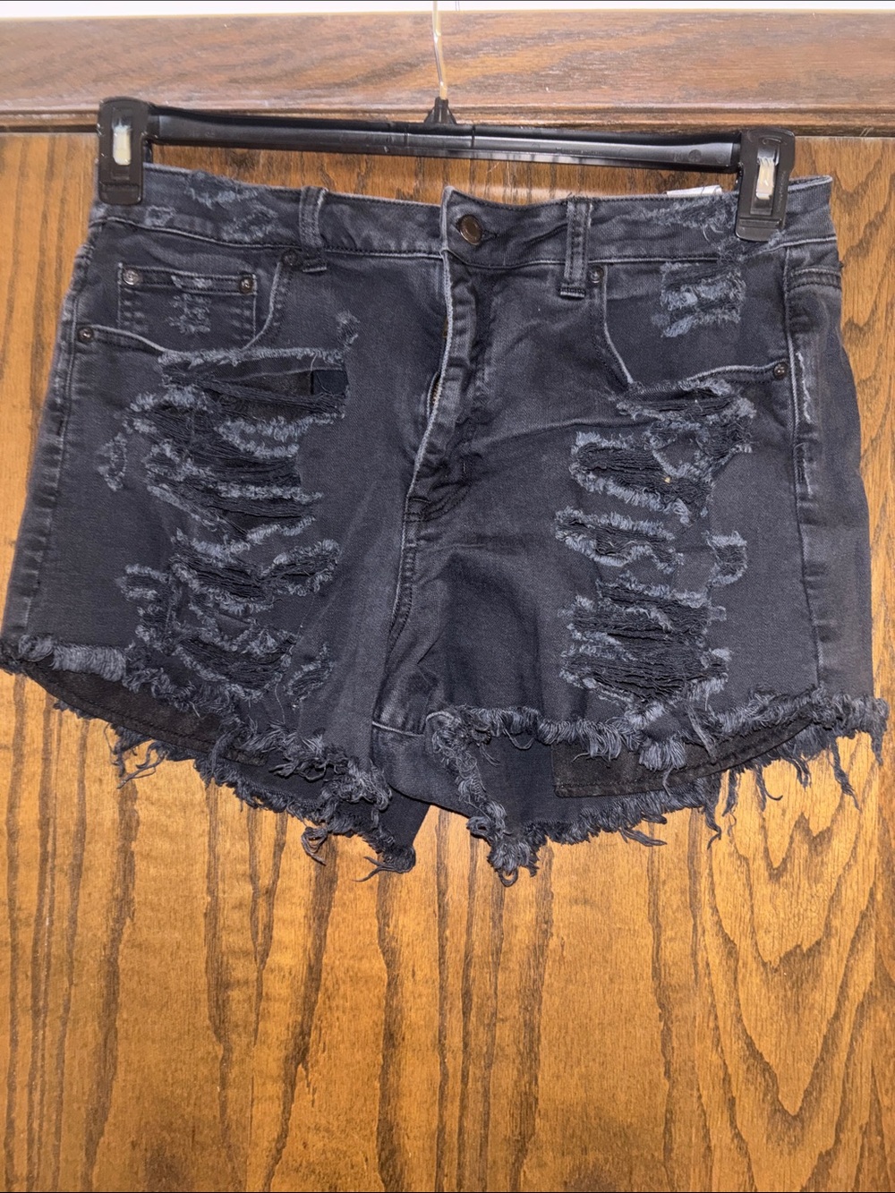 American Eagle  Distressed Vintage Hi-Rise Festival Jeans Shorts Size 16